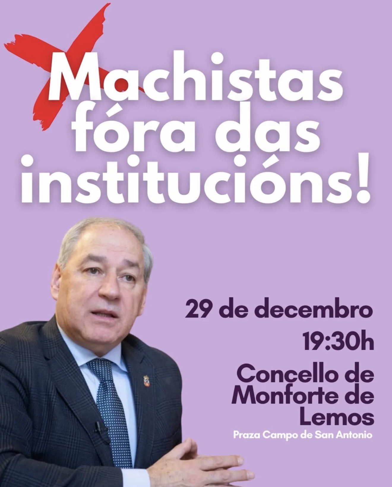 Machistas fora das institucións!!